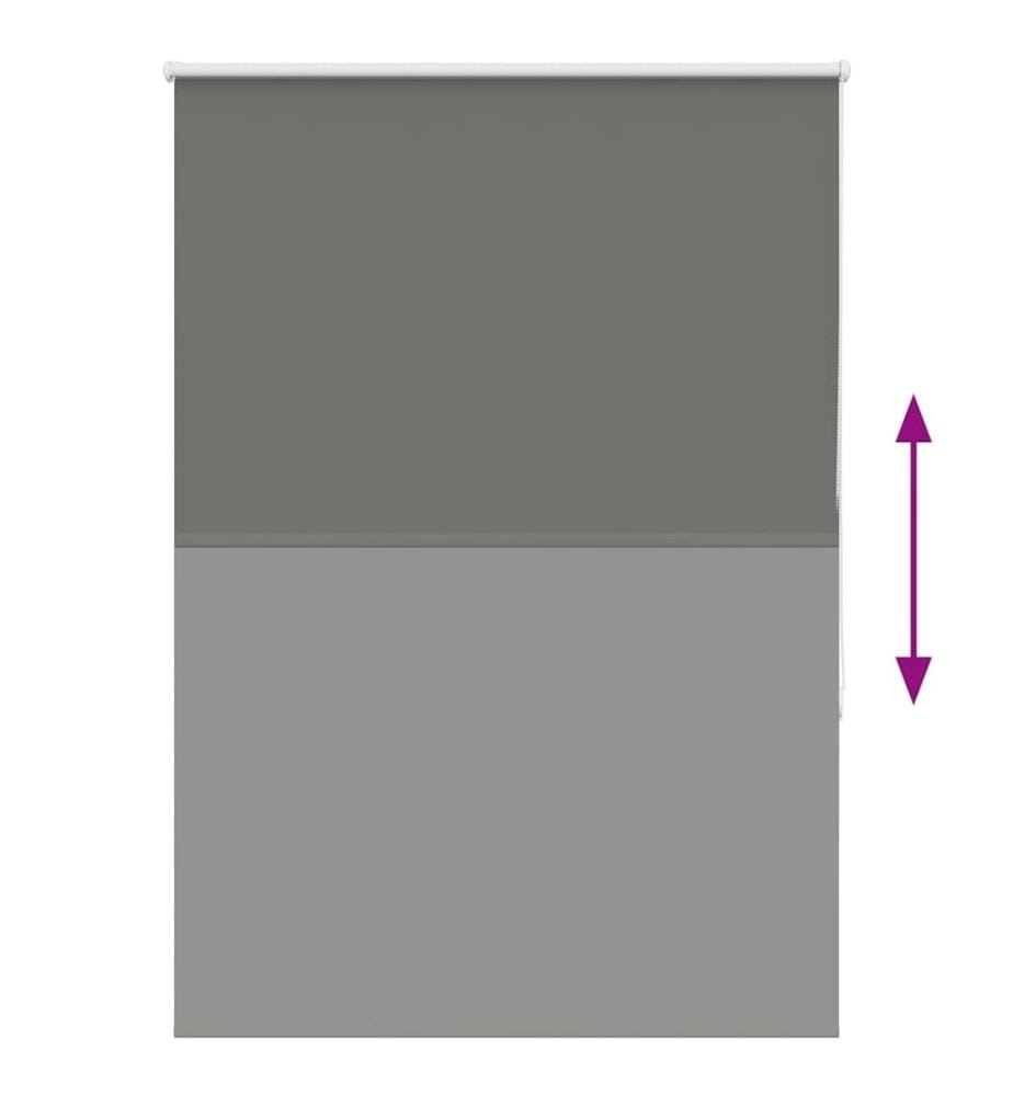 Verdunkelungsrollo Grau 110x175cm Stoffbreite 105,7cm Polyester