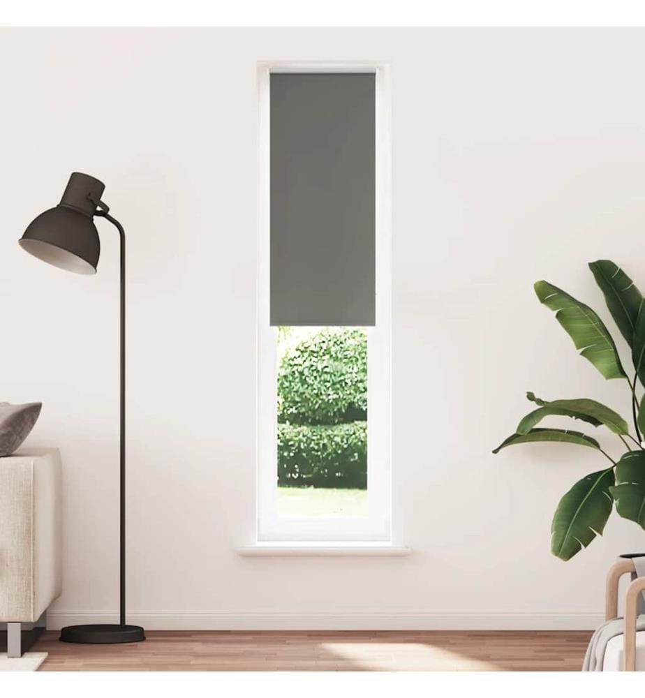 Verdunkelungsrollo Grau 45x210 cm Stoffbreite 40,7 cm Polyester