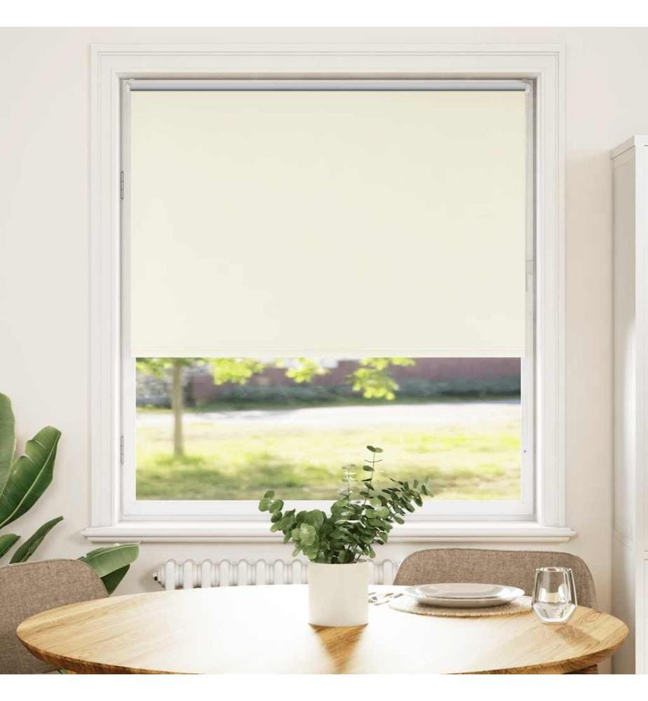 Verdunkelungsrollo Cremeweiss 90x150cm Stoffbreite 85,7 cm