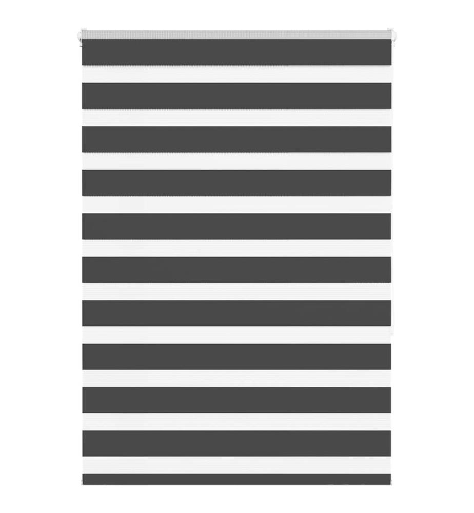 Doppelrollo Schwarz 105x150 cm Stoffbreite 100,9 cm Polyester