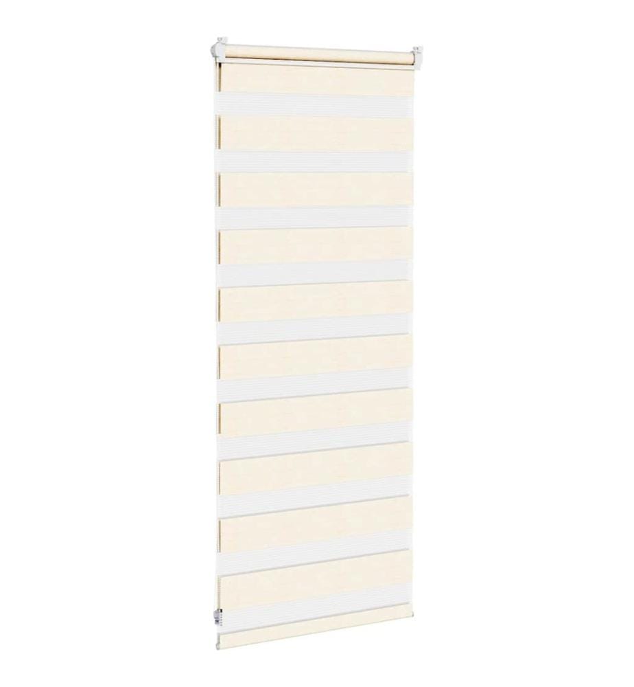 Doppelrollo Marmorbeige 55x100 cm Stoffbreite 50,9 cm Polyester