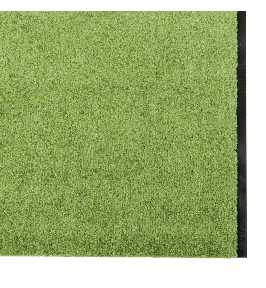Tapis d'entrée Vert et Noir 120 x 400 cm 100% Polyamide