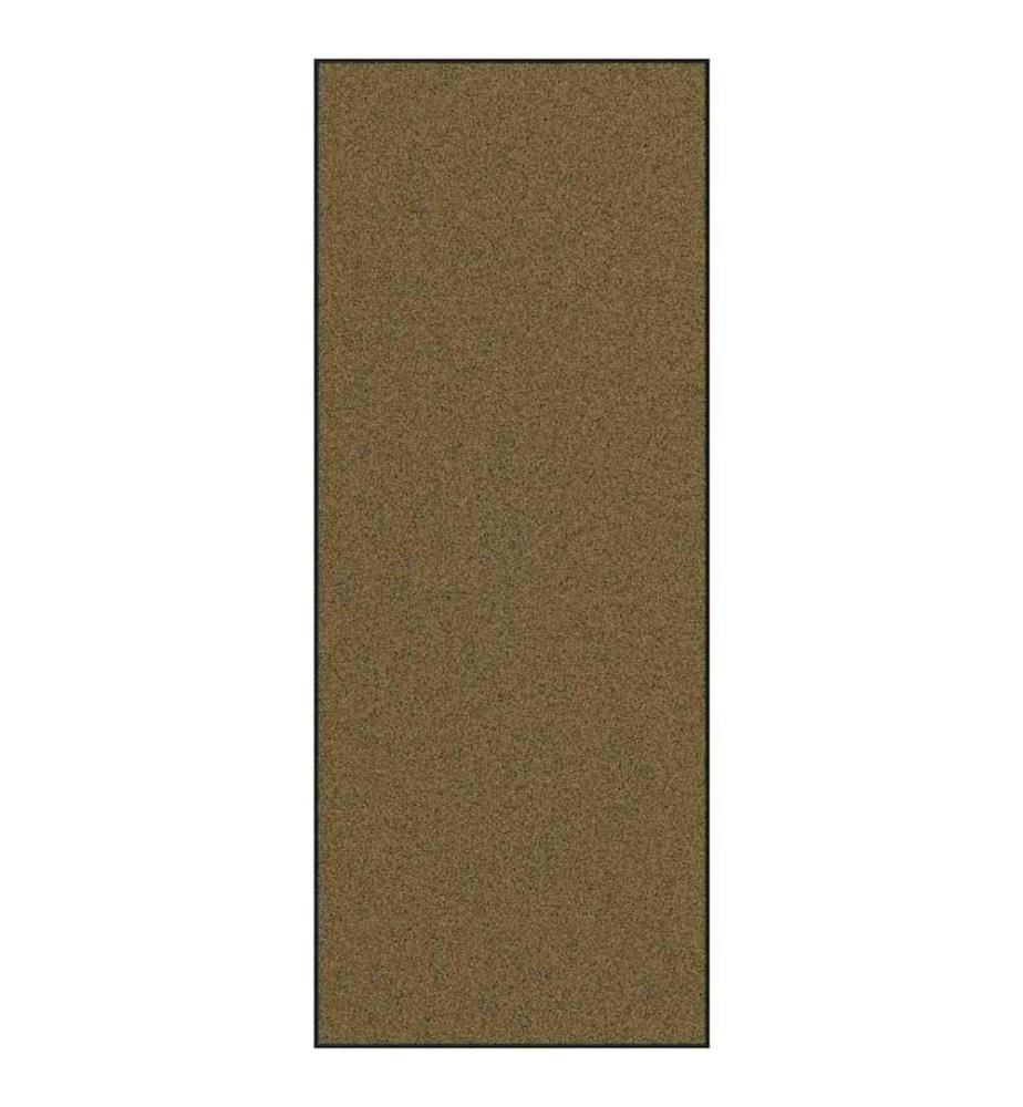Tapis d'entrée Marron et Noir 120 x 300 cm Polyamide et PVC