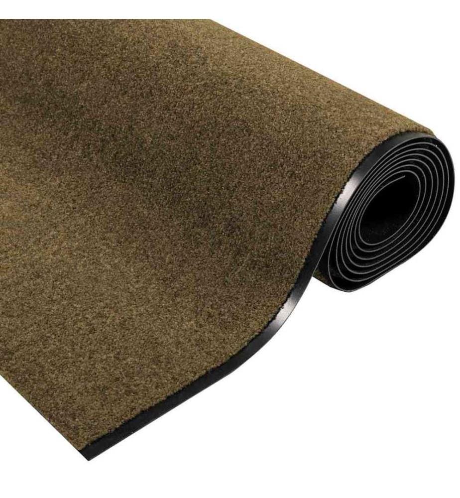 Tapis d'entrée Marron et Noir 120 x 400 cm 100% Polyamide