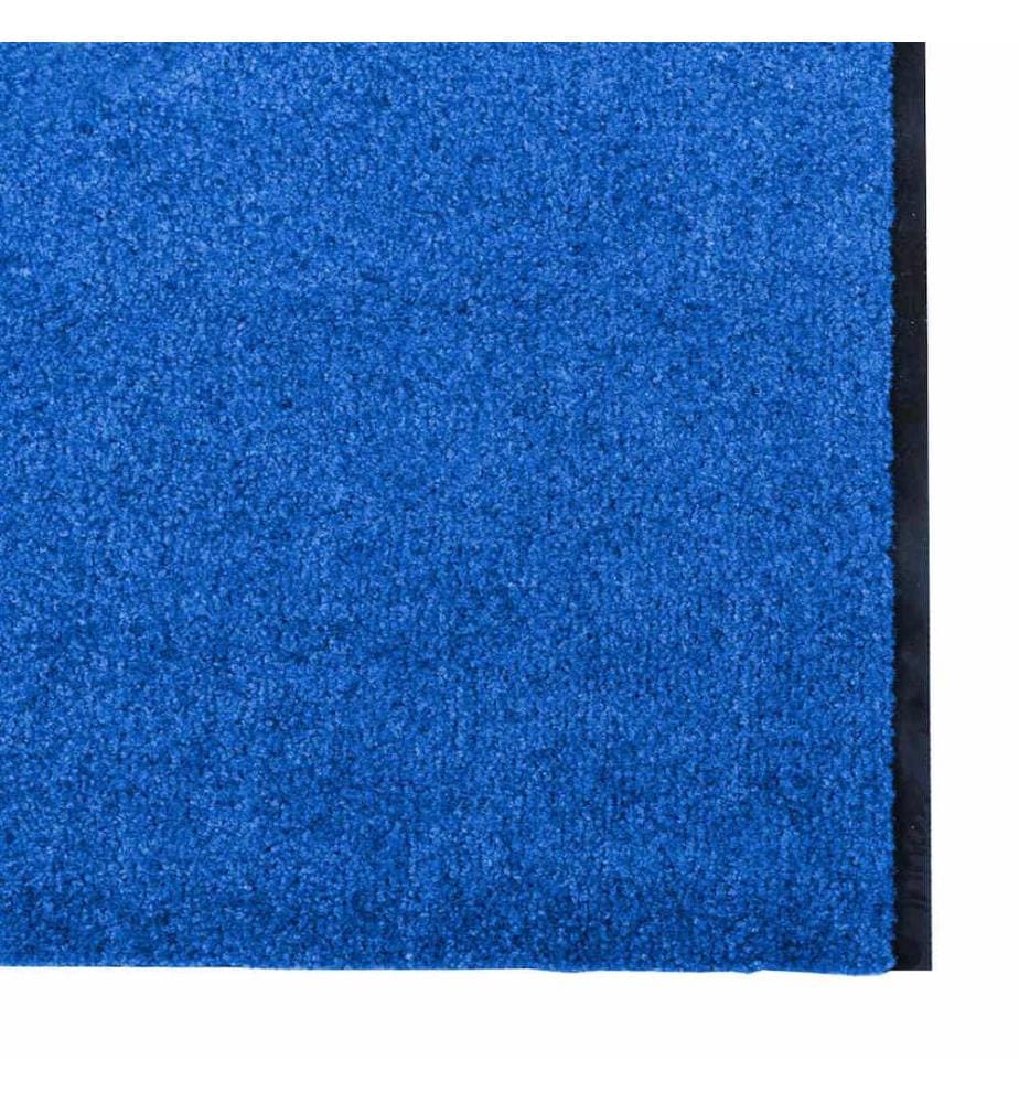 Tapis d'entrée Bleu et Noir 120 x 400 cm 100% Polyamide