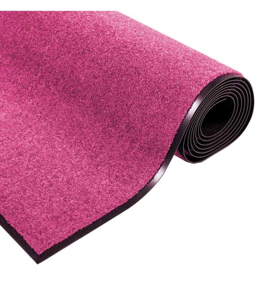 Tapis d'entrée Rose et Noir 120 x 250 cm 100% Polyamide