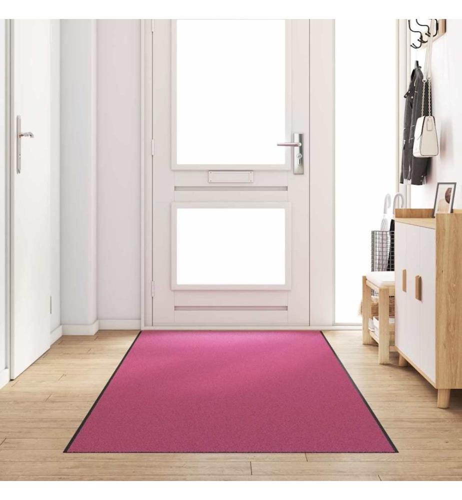 Tapis d'entrée Rose et Noir 120 x 350 cm 100% Polyamide