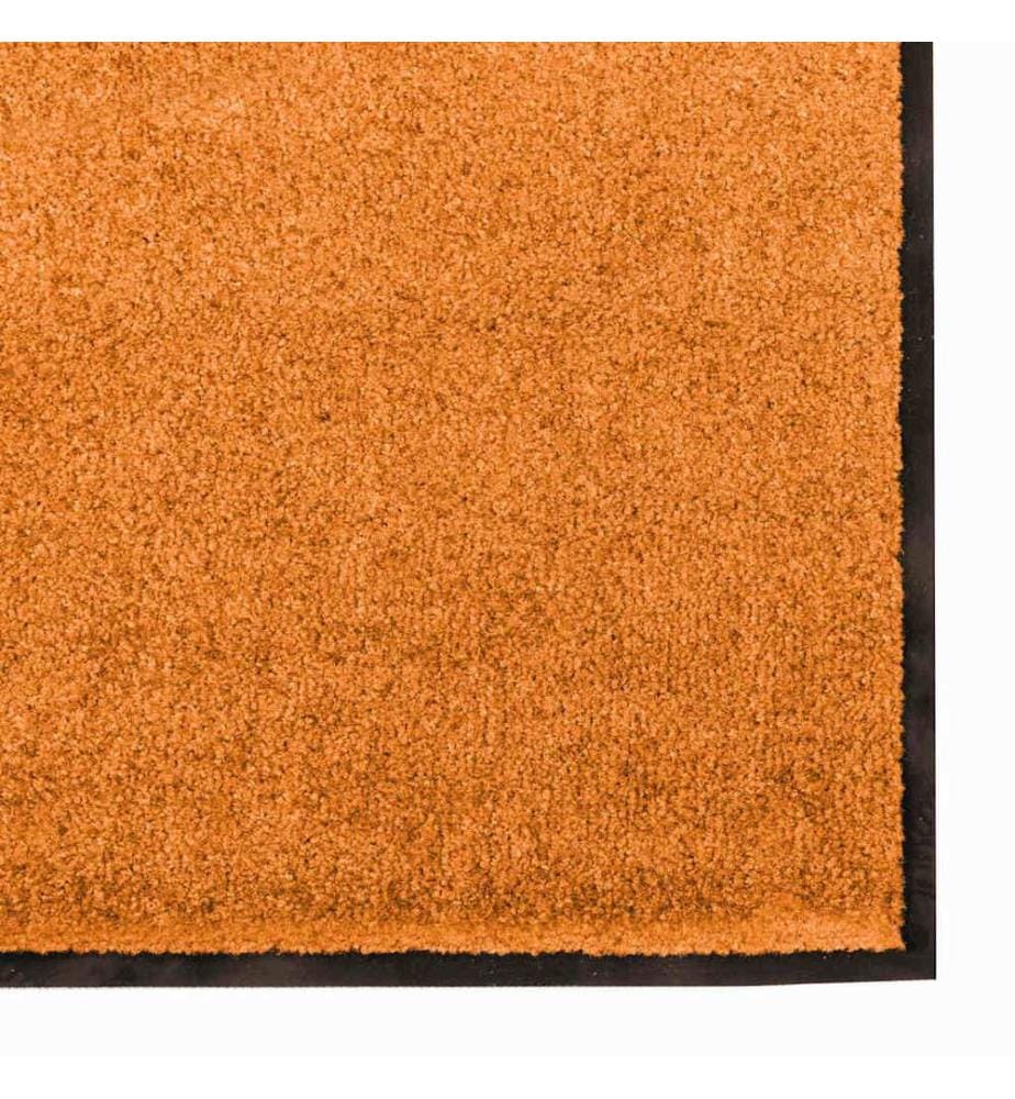 Tapis d'entrée Orange et Noir 120 x 300 cm 100% Polyamide