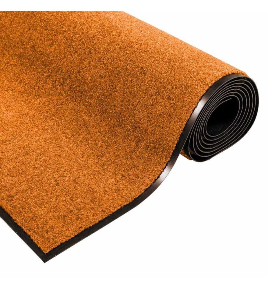 Tapis d'entrée Orange et Noir 120 x 300 cm 100% Polyamide