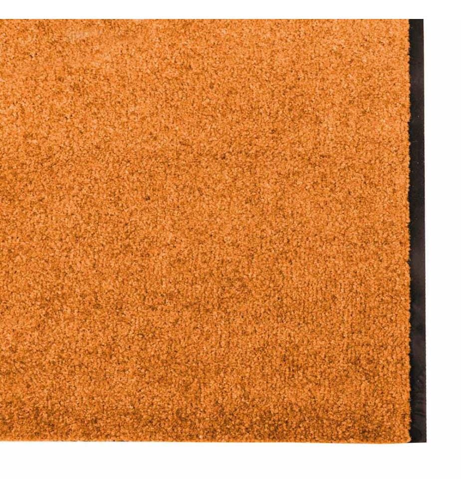 Tapis d'entrée Orange et Noir 120 x 350 cm Polyamide et PVC