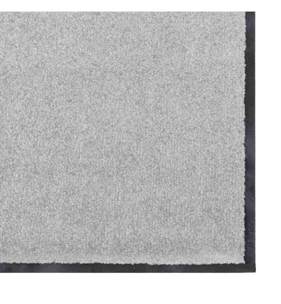 Tapis d'entrée Gris et Noir 60 x 180 cm 100% Polyamide