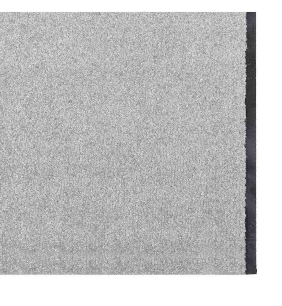 Tapis d'entrée Gris et Noir 120 x 350 cm 100% Polyamide
