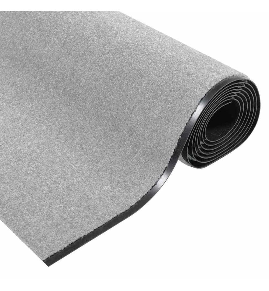 Tapis d'entrée Gris et Noir 120 x 350 cm 100% Polyamide