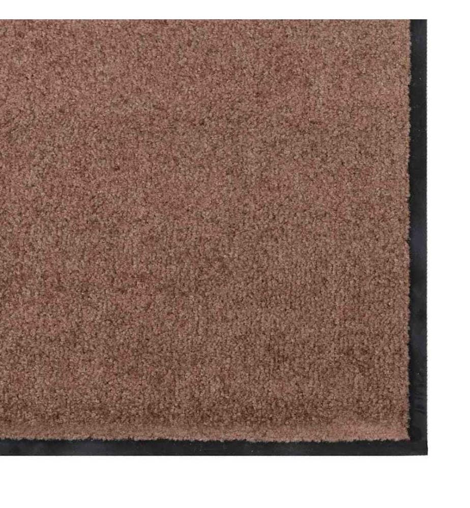 Tapis d'entrée Marron et Noir 120 x 300 cm 100% Polyamide