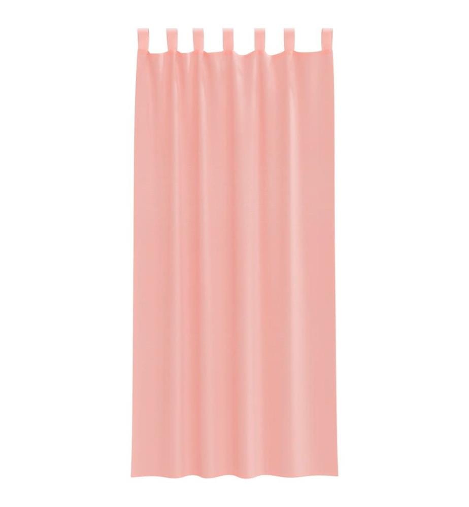 Rideaux en voile avec passe-tringles 2 pcs rose