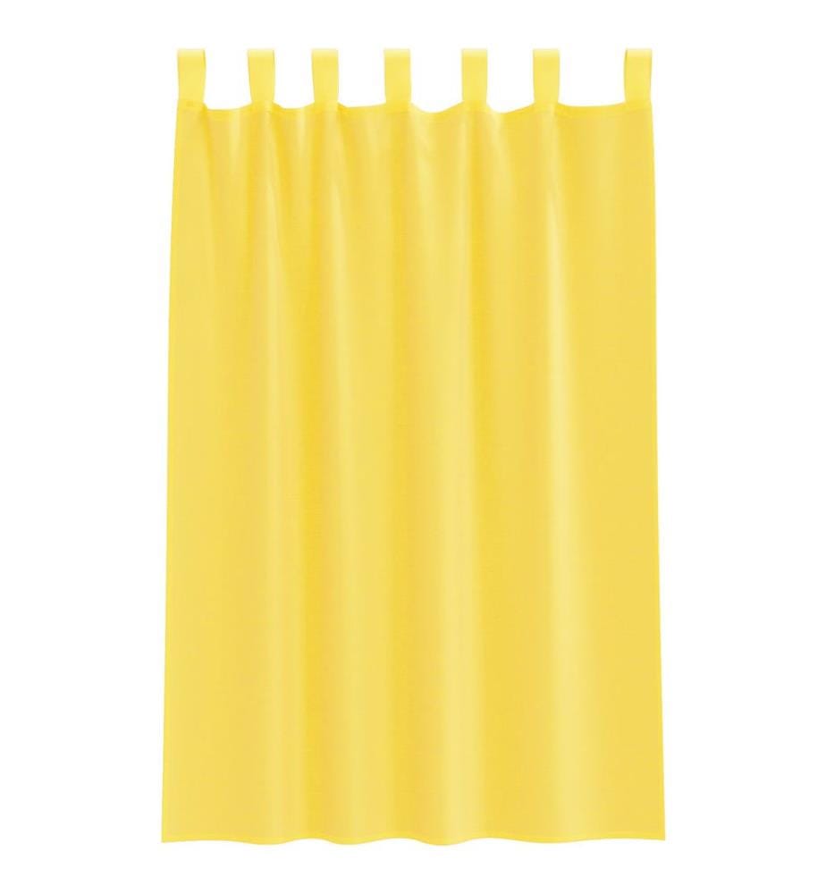 Voile Vorhänge mit Schlaufen 2 Stk. Gelb 140x175 cm