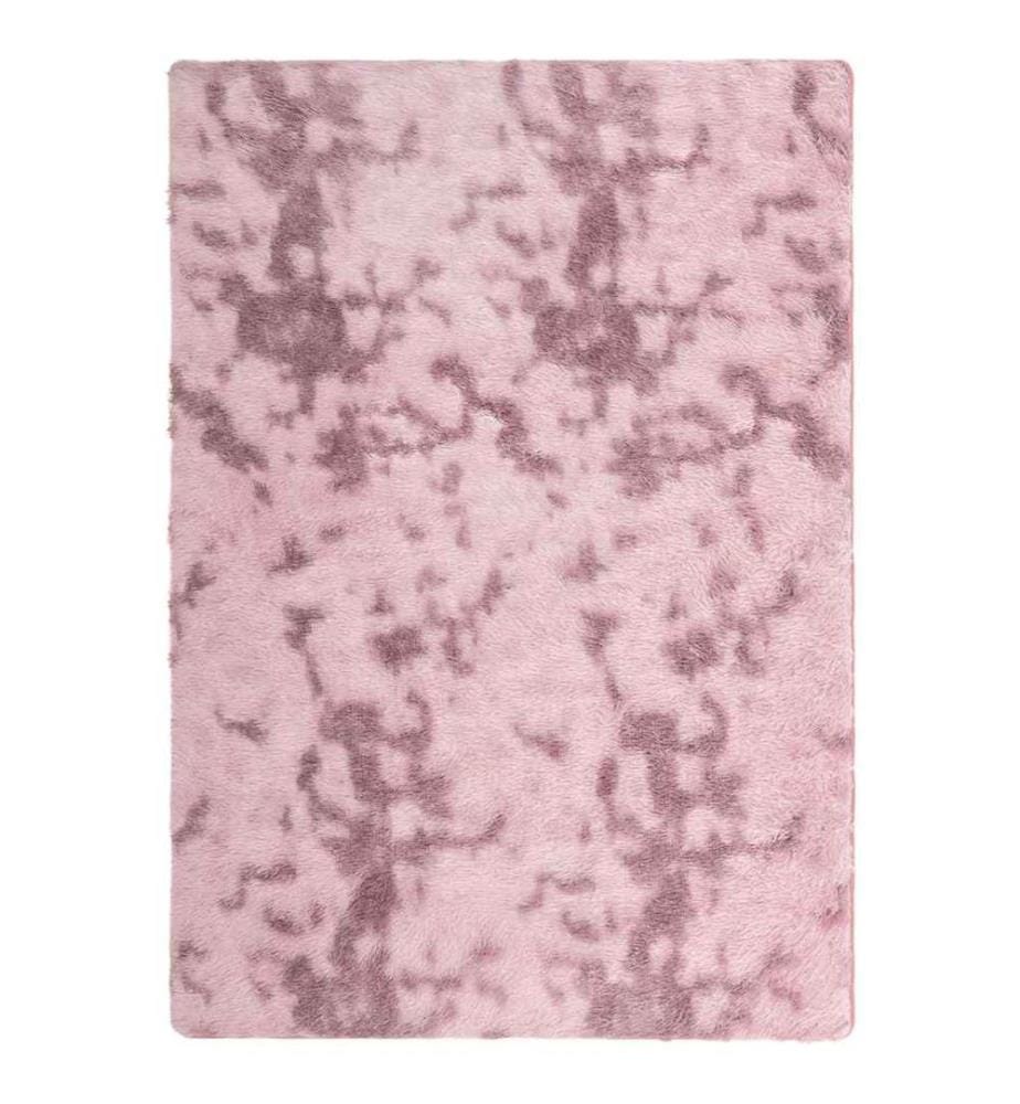 Tapis Shaggy à poils longs NAVARRA rose poudré 120x170 cm