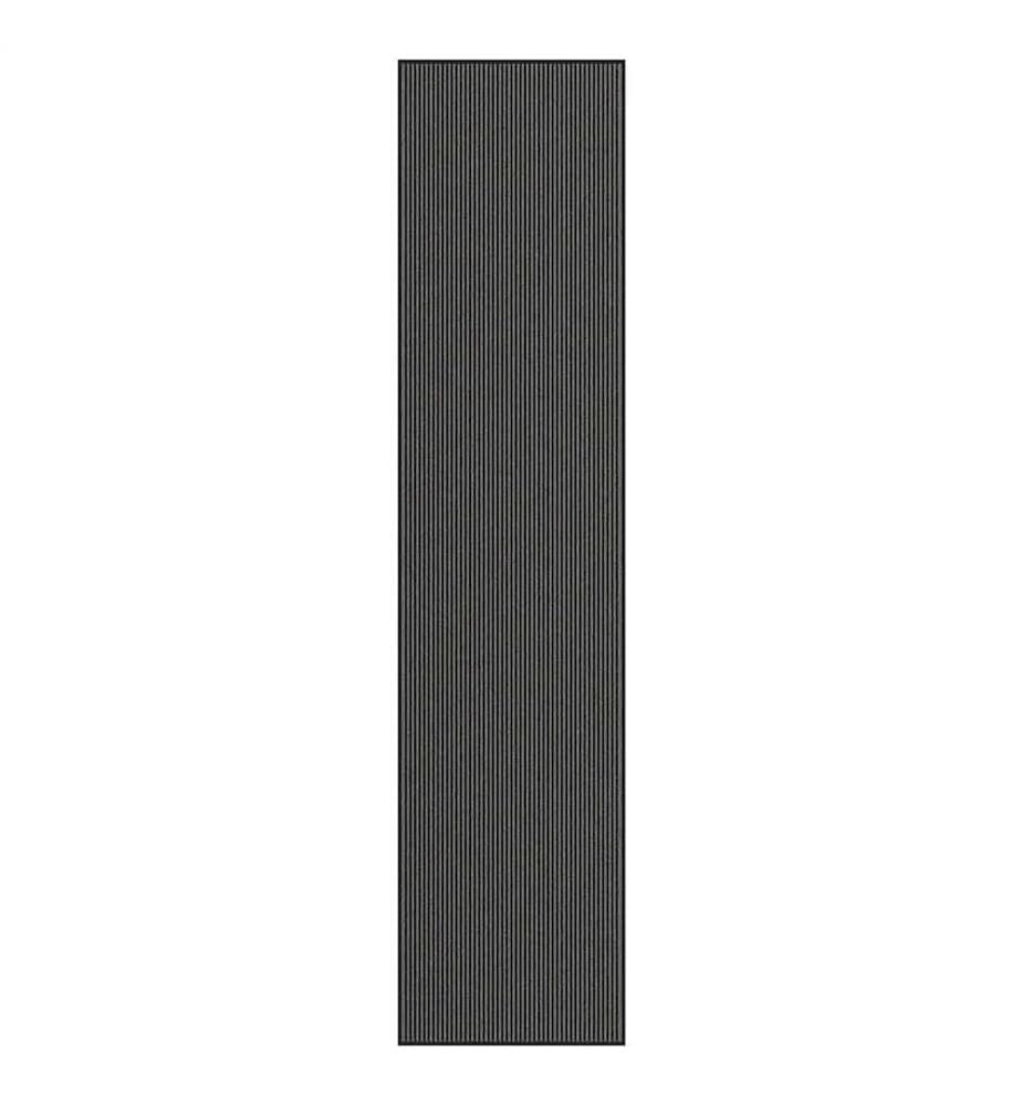 Fussmatte Streifen Schwarz und Grau 115x500 cm