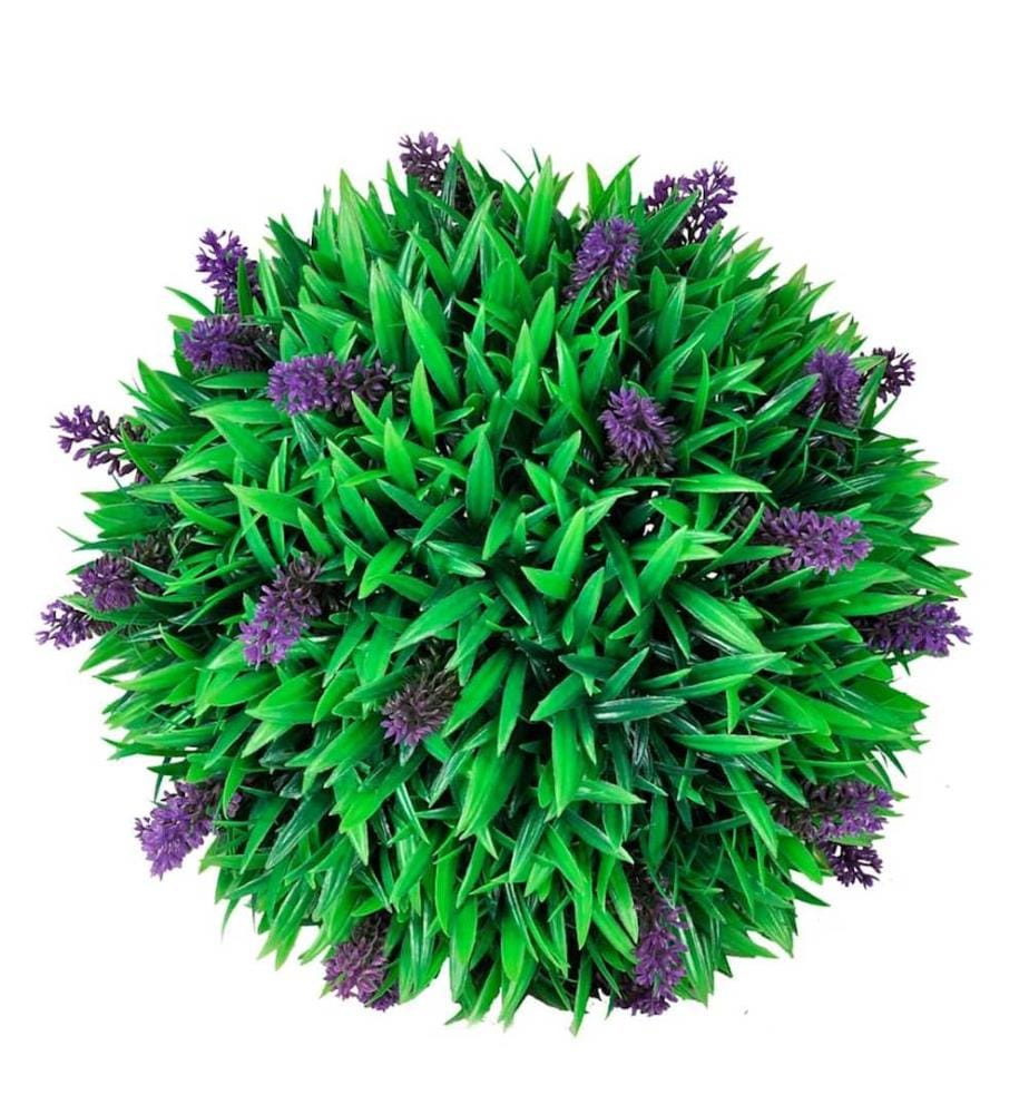 Künstliche Buchsbaumkugel mit Lavendel 2 Stk. 30 cm