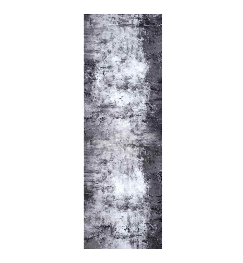 Tapis de Cuisine Gris 180 x 60 cm Velours