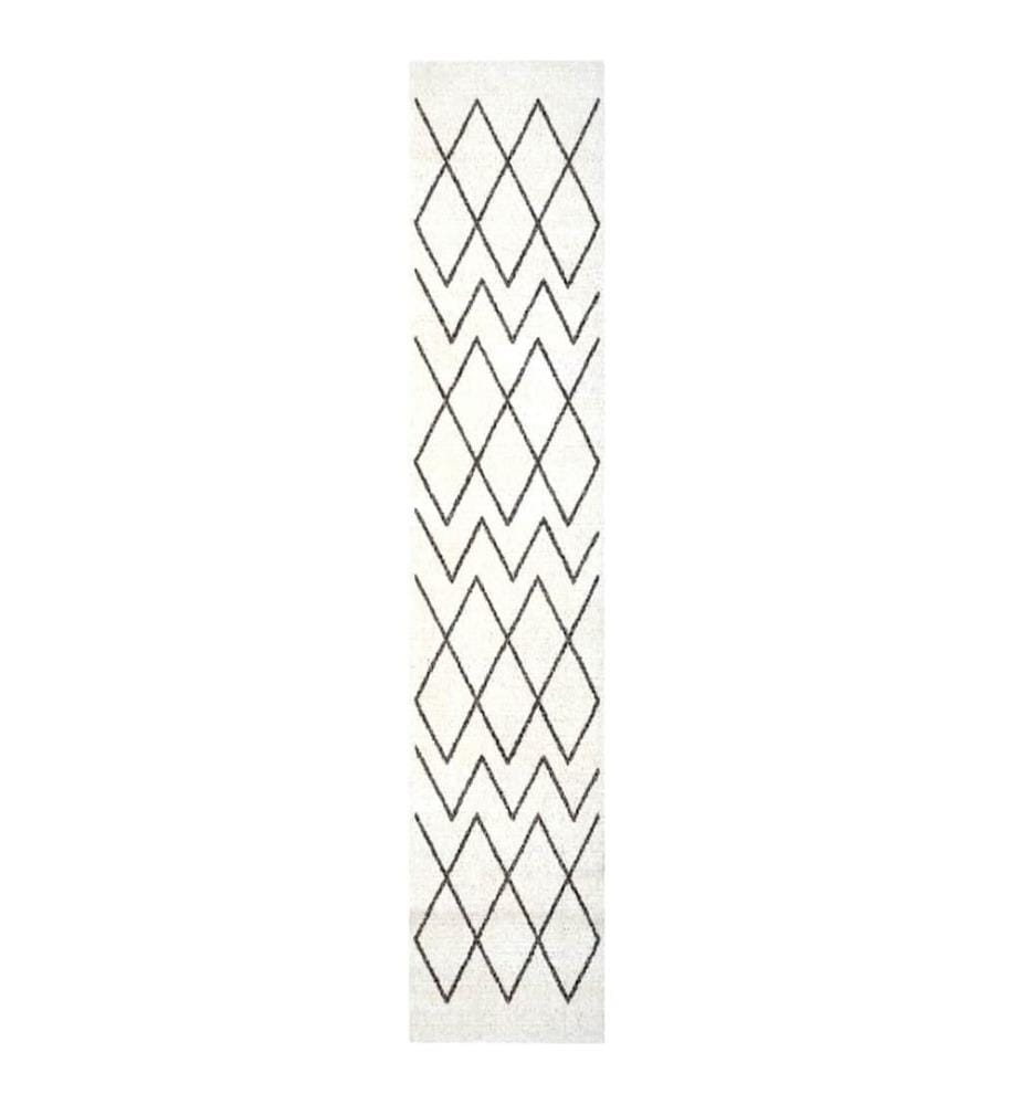 Tapis de Cuisine Blanc 300 x 60 cm Velours