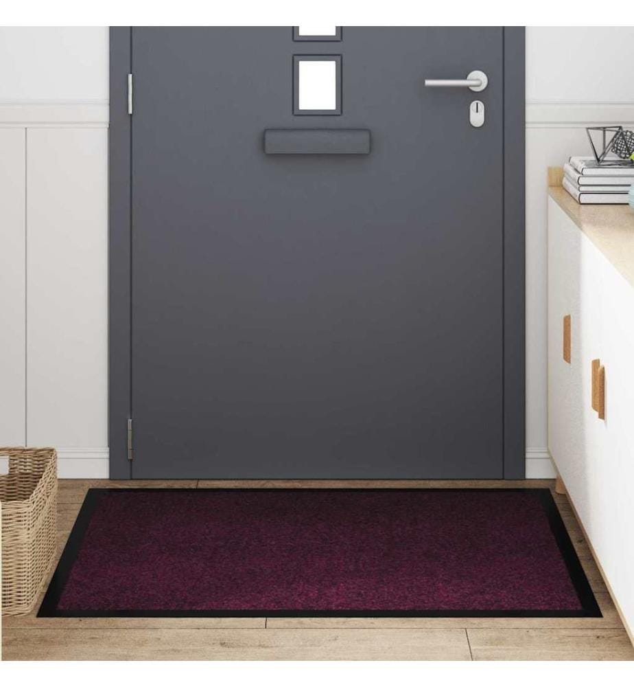Fussmatte Bordeaux 120 x 80 x 1,2 cm Teddystoff