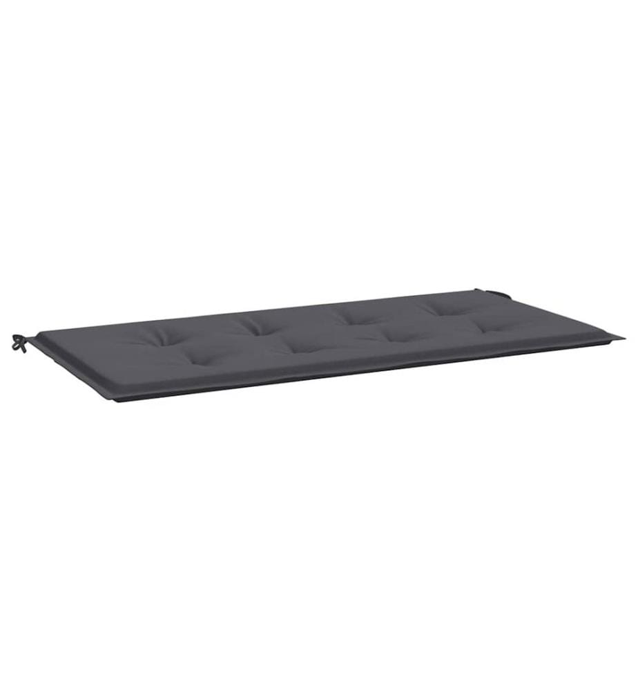 Coussin de banc de jardin anthracite 120x50x4 cm tissu oxford