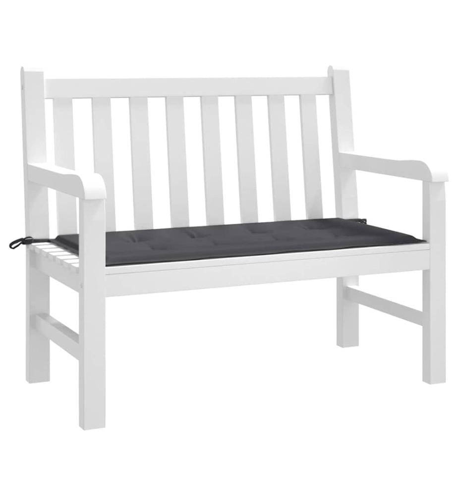 Coussin de banc de jardin anthracite 120x50x4 cm tissu oxford