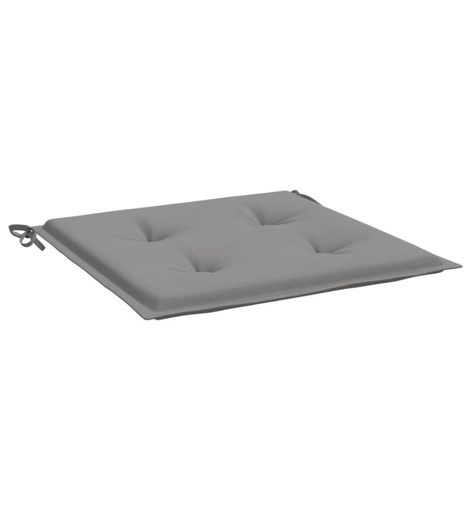 Gartenstuhl-Kissen 4 Stk. Grau 40x40x4 cm Oxford-Gewebe