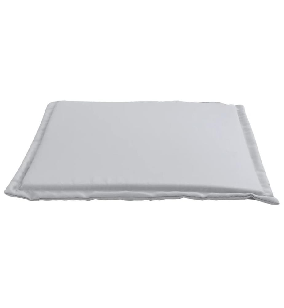 Coussins de siège de jardin lot de 4 gris clair 45x45x2cm carré