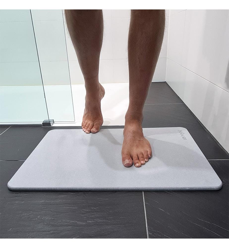 Diatomite bath mat - 60 x 40 x 1 cm - Grey