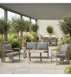 Garten-Lounge-Set - Grau