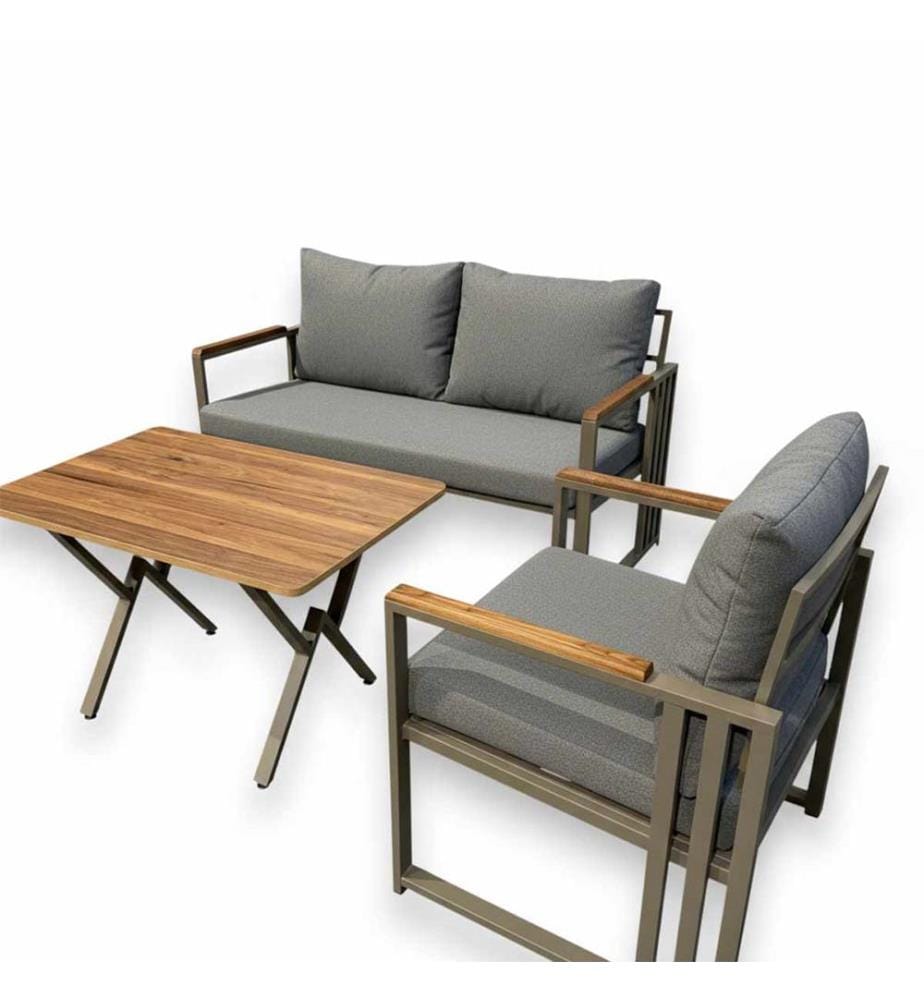 Garten-Lounge-Set - Grau