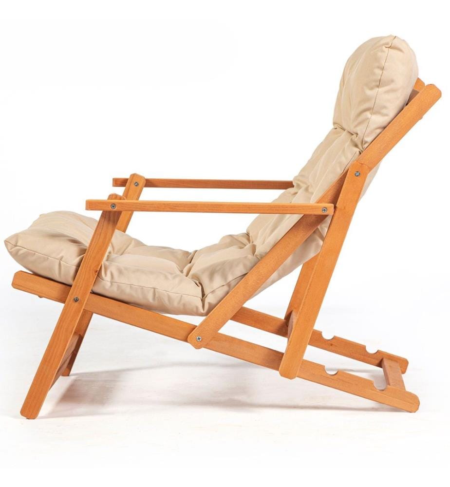 Gartentisch & Stühle Set (3 Stück) - Braun Creme