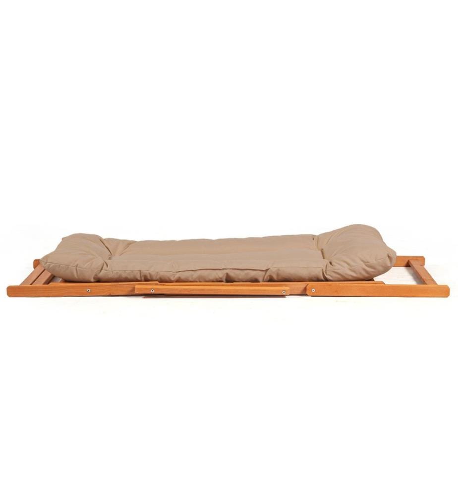 Gartentisch & Stühle Set (3 Stück) - Braun Natur