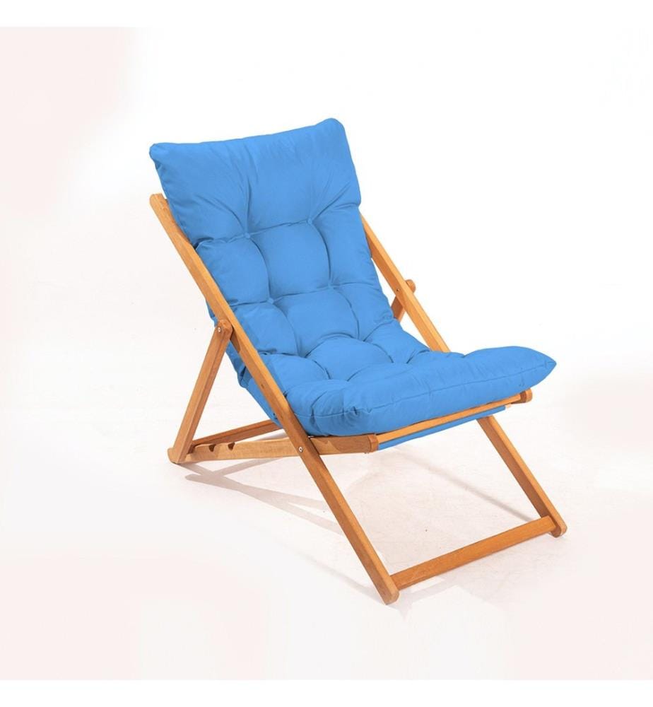 Gartentisch & Stühle Set (3 Stück) - Blau Natur