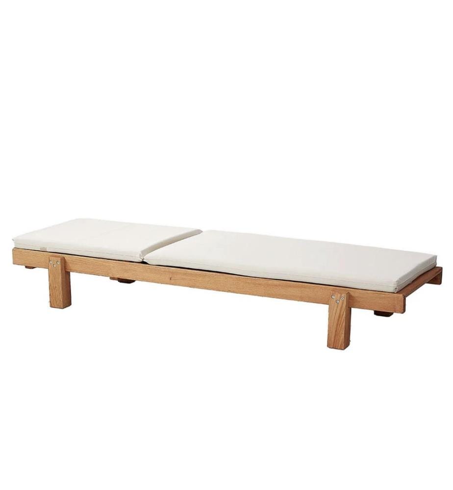Garten-Sonnenliege - Creme
