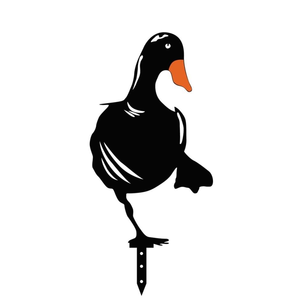 Dekoratives Gartenzubehörset aus Metall - Schwarz