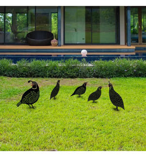 Dekoratives Gartenzubehörset aus Metall - Schwarz