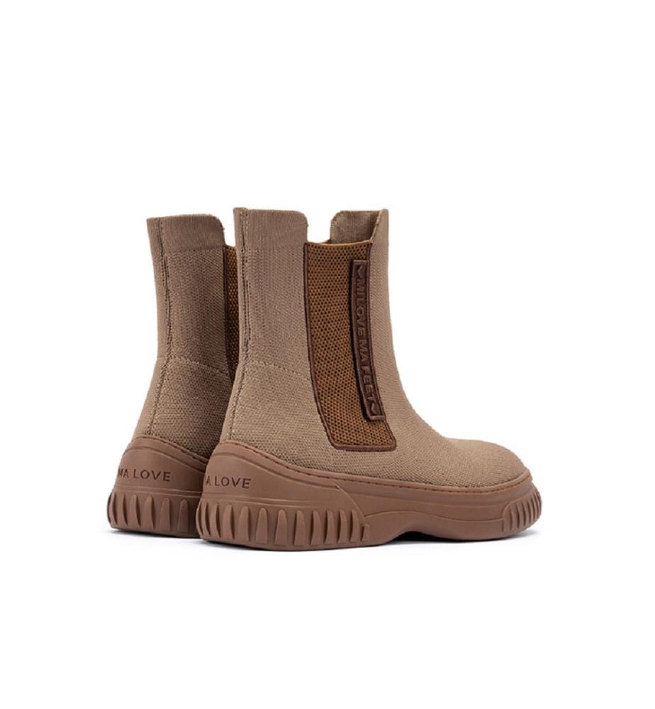 Chelsea mesh boots - Moka