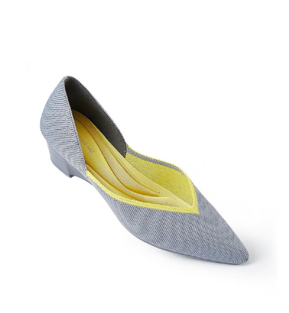 Ballerines à talon coeur - Gris
