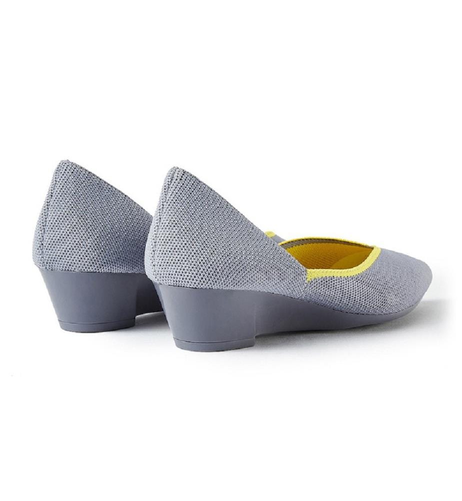 Ballerines à talon coeur - Gris