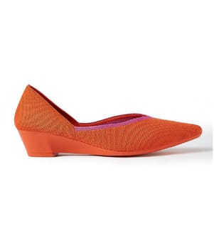Heart-heeled ballerinas - Orange
