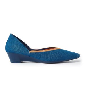 Heart-heeled ballerinas - Peacock