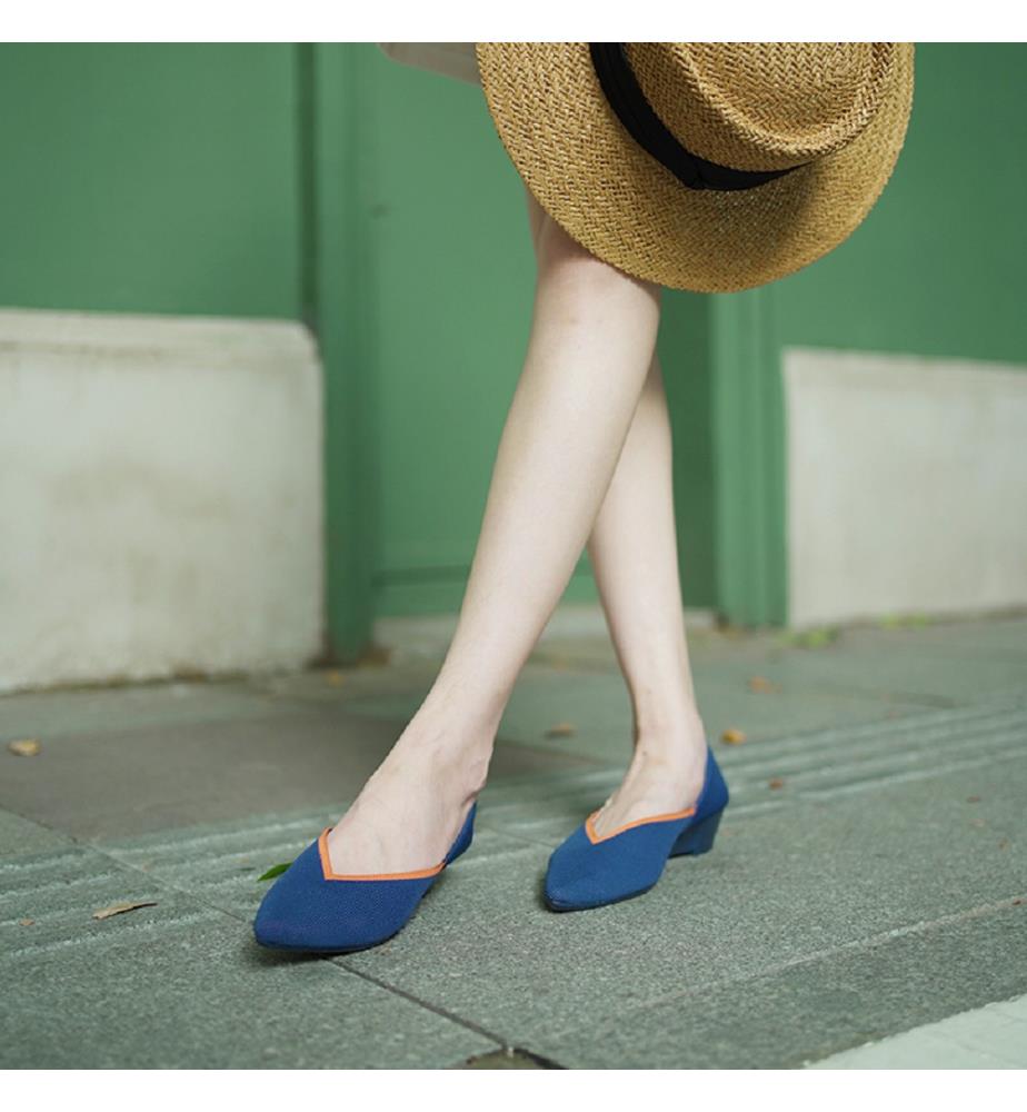 Heart-heeled ballerinas - Peacock