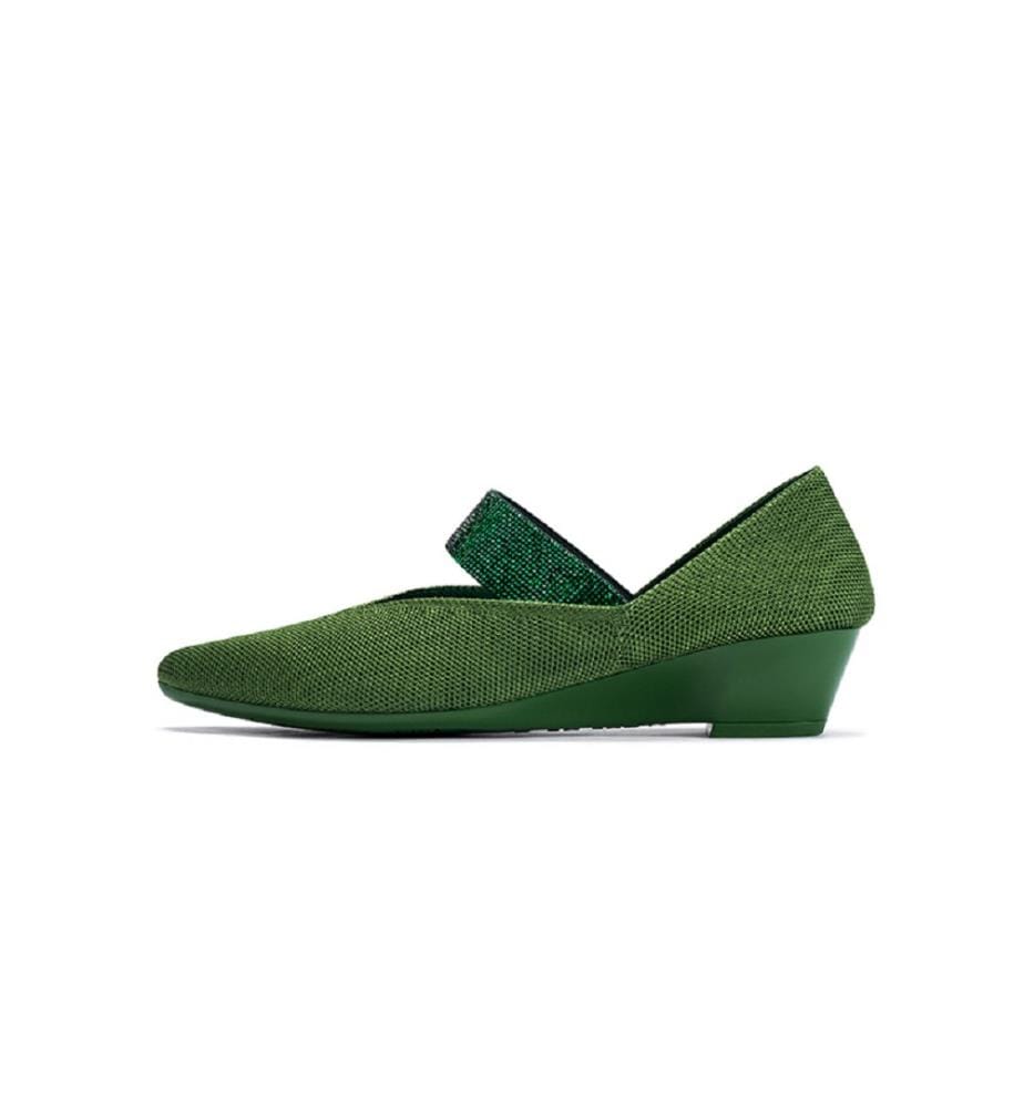 Princess Crystal Mary Jane pumps - Green