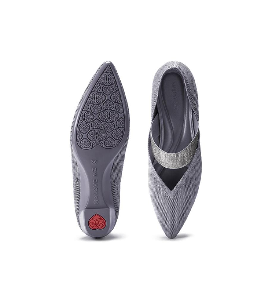 Princess Crystal Mary Jane pumps - Grey