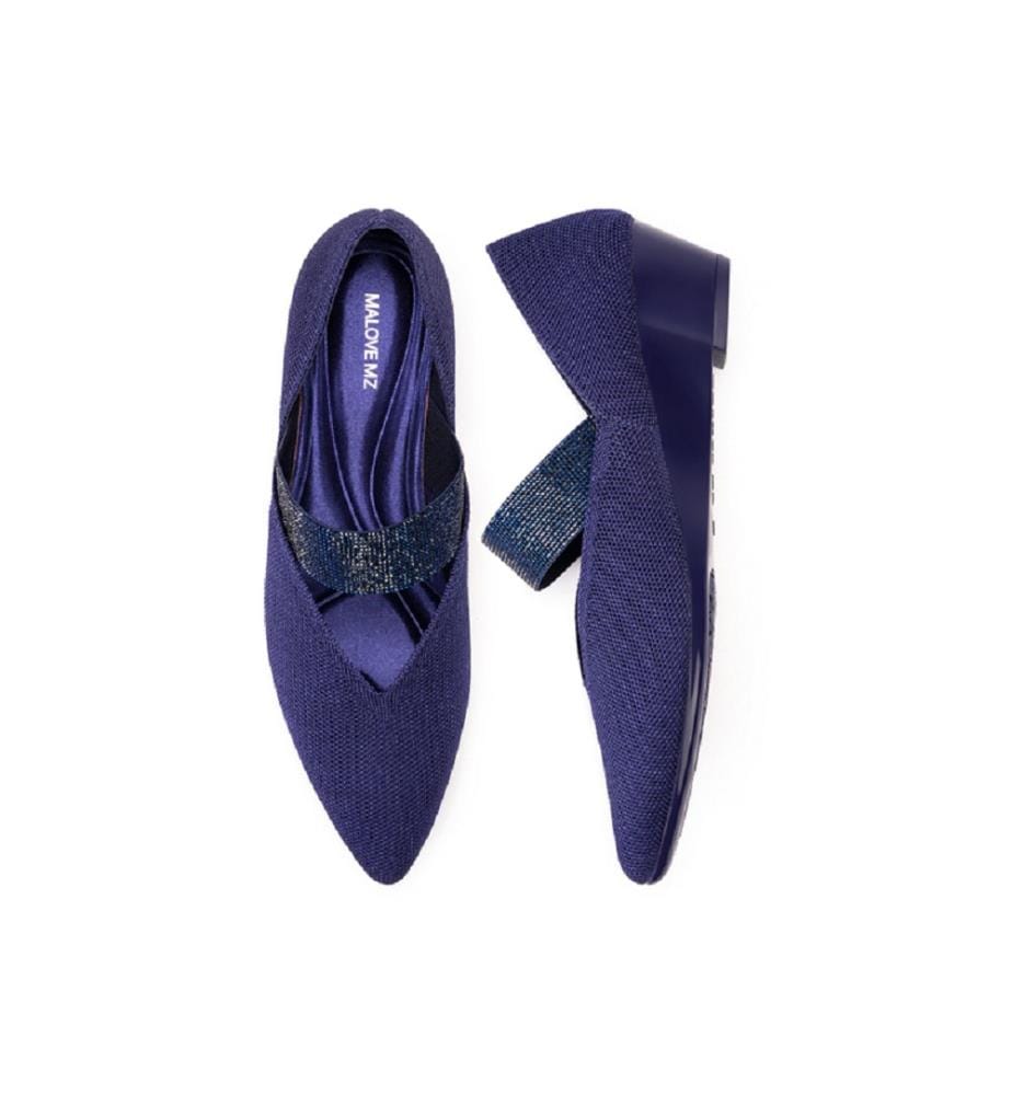 Princess Crystal Mary Jane pumps - Navy blue