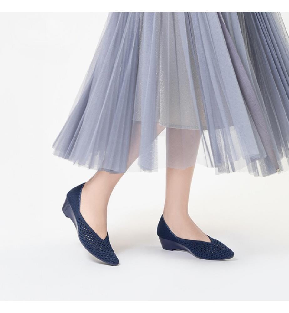 Openwork pumps - Navy blue