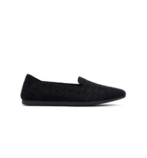 Houndstooth moccasins - Black
